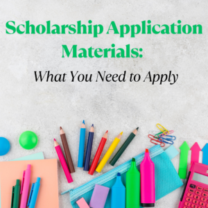 scholarship application materials